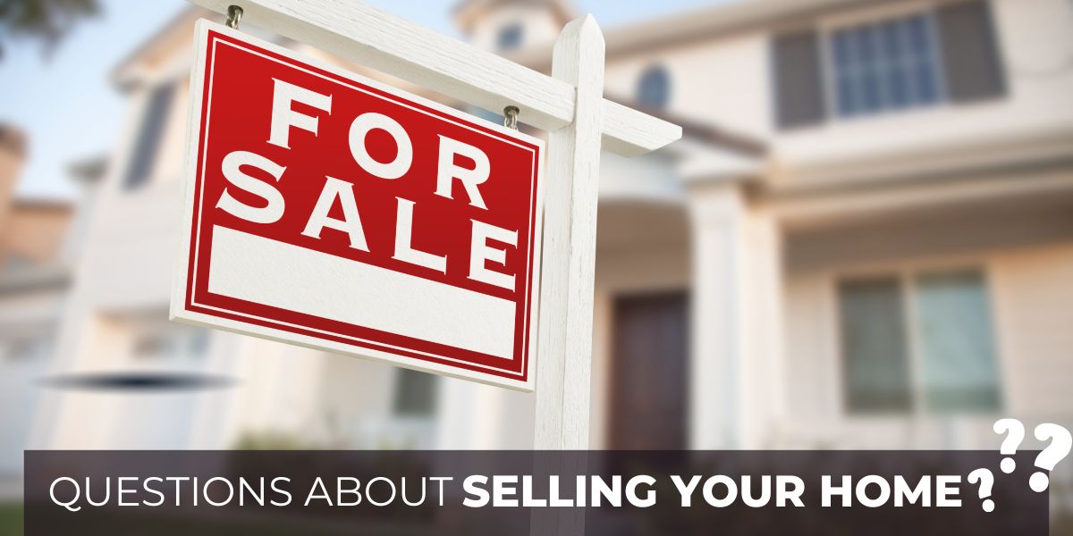 questions about selling your home. for sale sign.